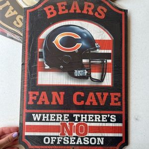 Bears Wooden NFL team plaque